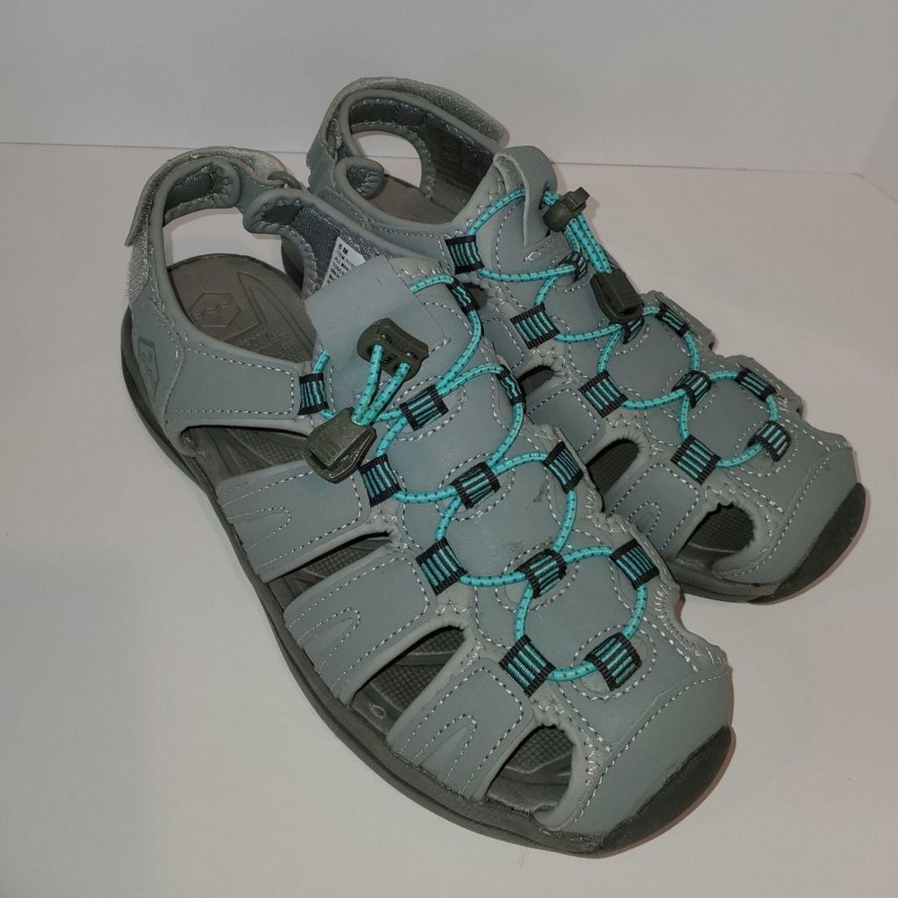 Khombu Womens Gray 1179293 Ashley Active Sandals S